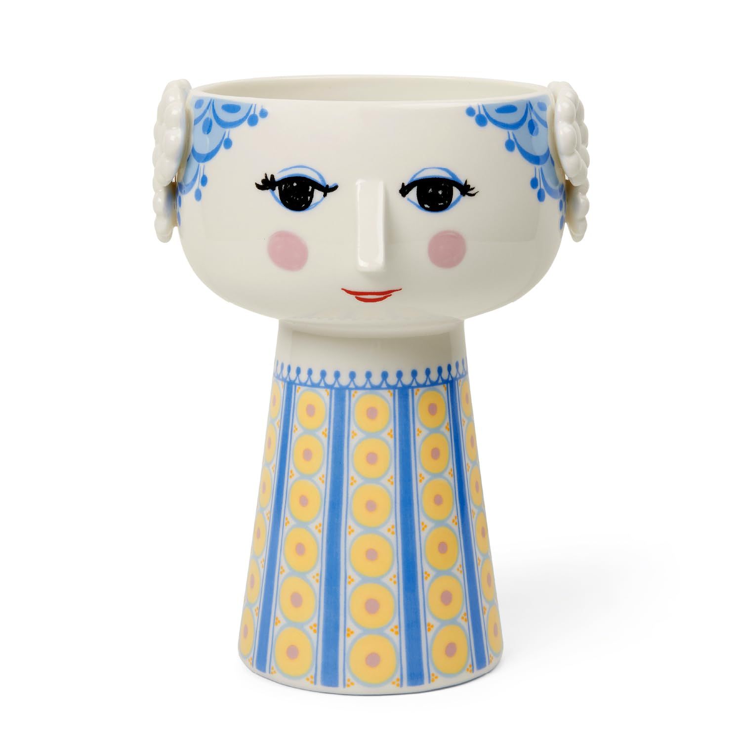 ビヨン・ヴィンブラッド Bjorn Wiinblad 花瓶 EVA Flower Vase エヴァ フラワーベース (ライトブルー)56537 H18.5cm 北欧