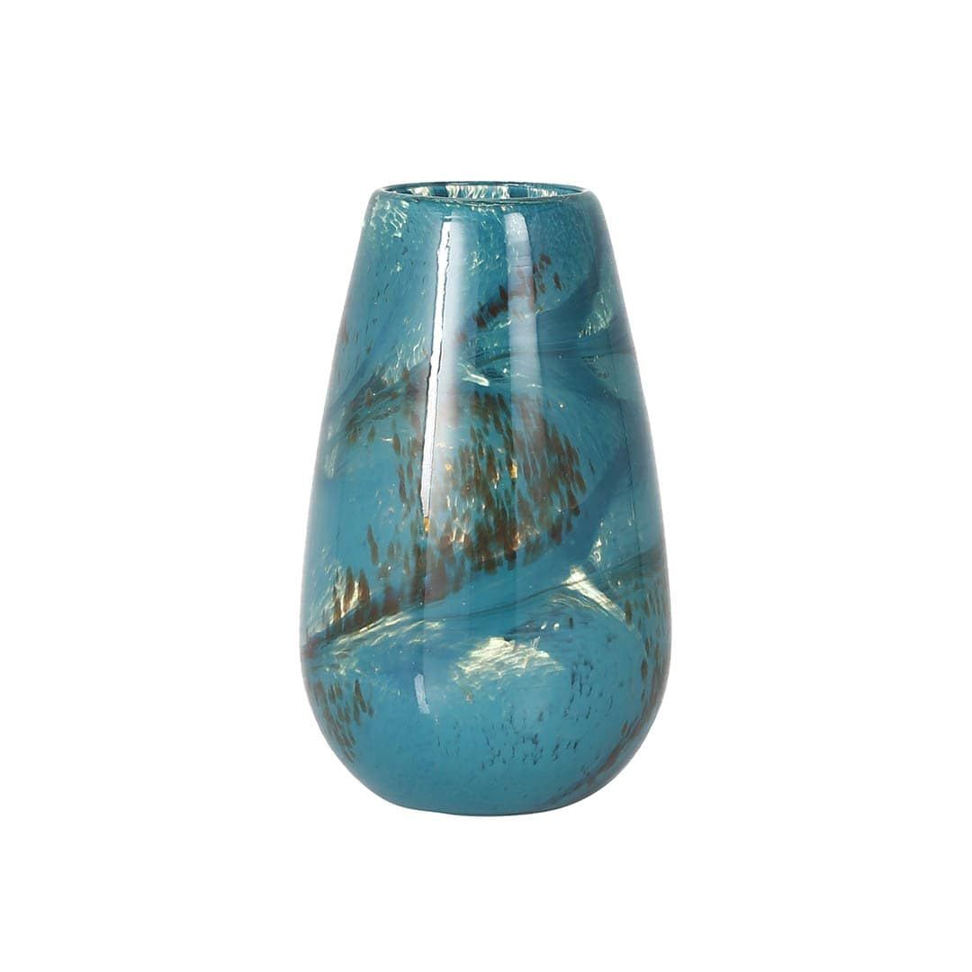 ダルトン(Dulton) 花瓶 フラワーベース 220 BLUE 高さ220mm φ140mm RN-0771CM/BL GLASS VASE 220 CIELO BLUE