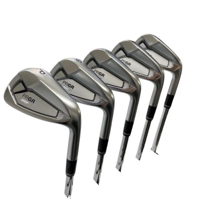 【中古】 プロギア PRGR 02(2023) 5S アイアンセット IR スペックスチールIII Ver.2 (フレックスS) メンズ 男性用 右利き 右用 Cランク ゴルフクラブ