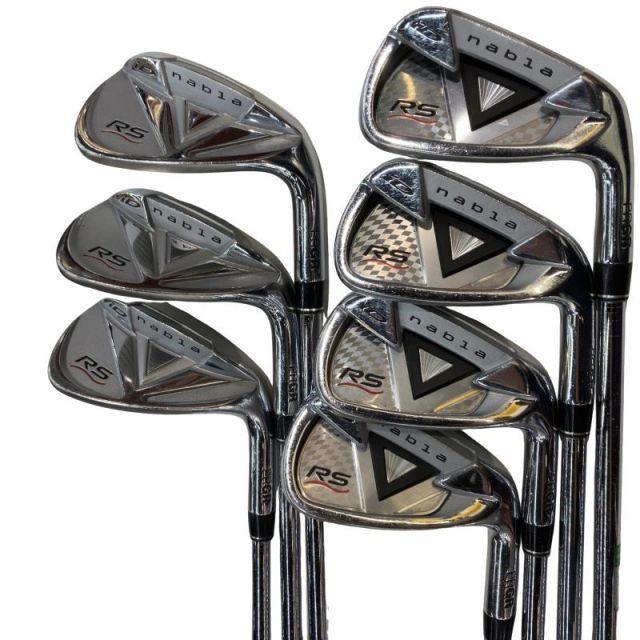 【中古】 プロギア iD nabla RS TITAN FACE 8S アイアンセット IR スペックスチールIII Ver.2 (フレックスSR) メンズ 男性用 右利き 右用 Dランク ゴルフクラブ