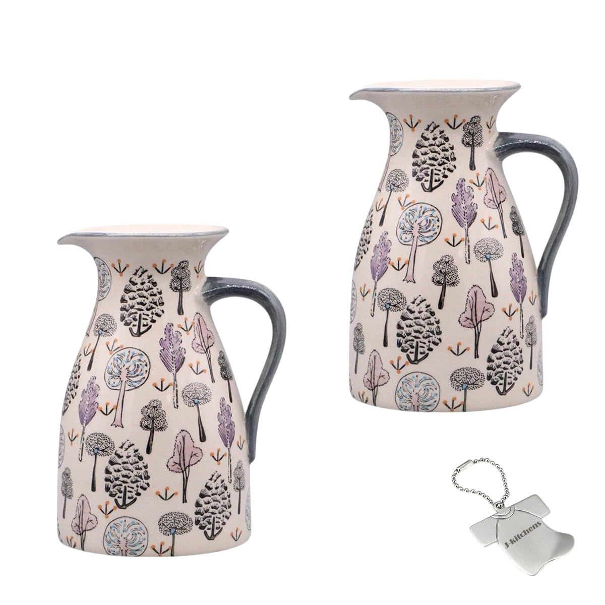 ツートンカラー陶器花瓶 J-kitchens Select 3個入 セット 花瓶 陶器 植木鉢 空焼き デザイン