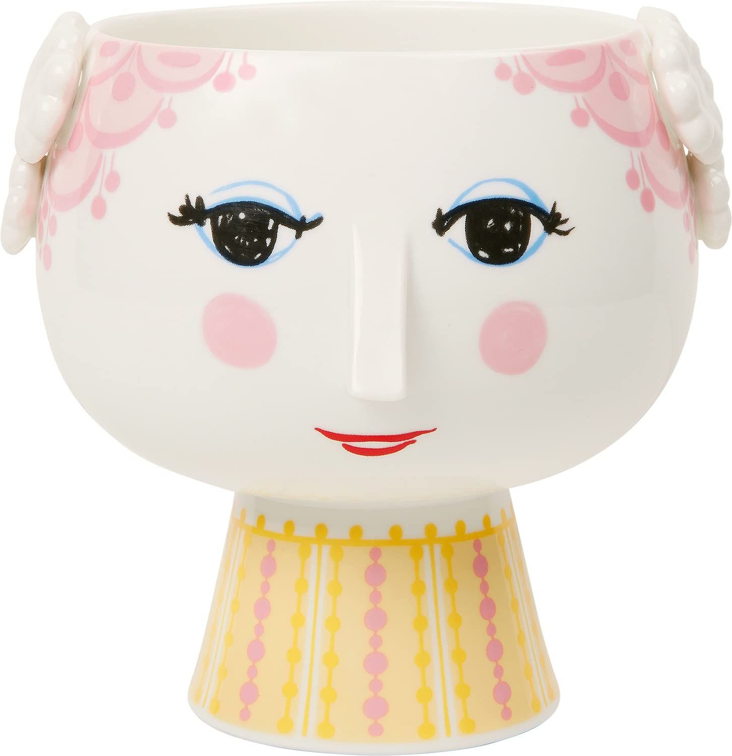 ビヨン・ヴィンブラッド Bjorn Wiinblad EVA Flower Pot エヴァ フラワーポット （ピンク）56535 H15.5cm 花瓶 北欧 磁器
