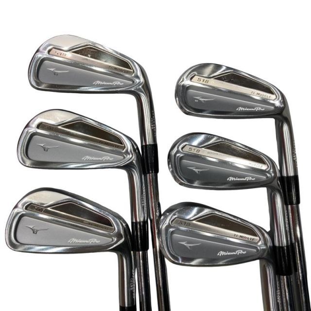 【中古】 ミズノ Mizuno Pro 518 6S アイアンセット IR 純正特注シャフト (フレックスR) メンズ 男性用 右利き 右用 Dランク ゴルフクラブ