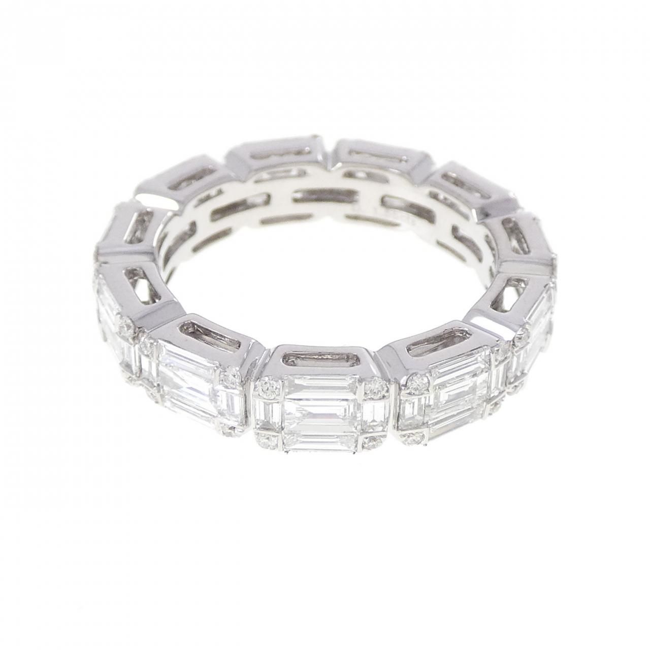 750WG フルエタニティ ダイヤモンド リング 1.55CT