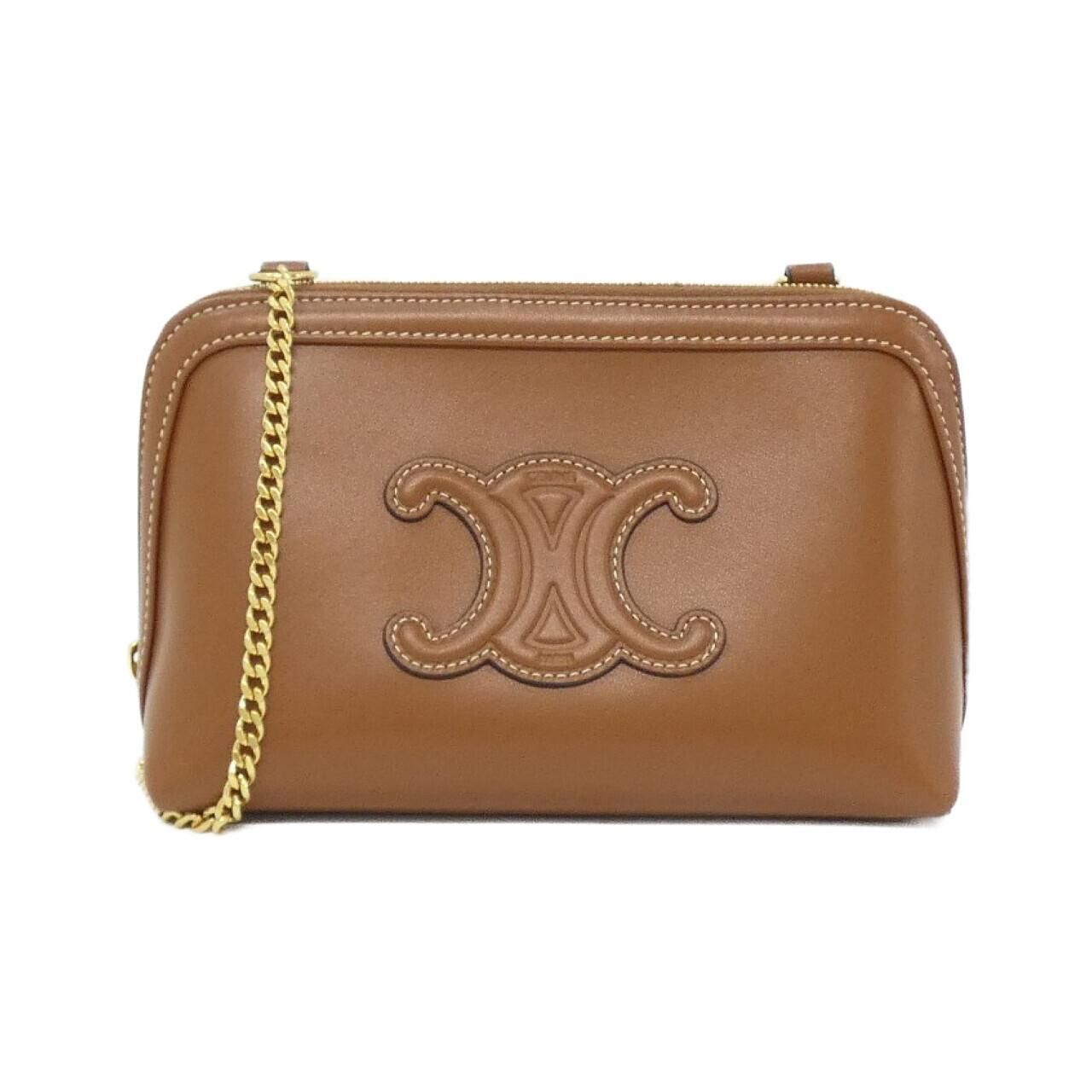 セリーヌ チェーン クラッチ キュイル トリオンフ 10E383DR8 ショルダーバッグ
