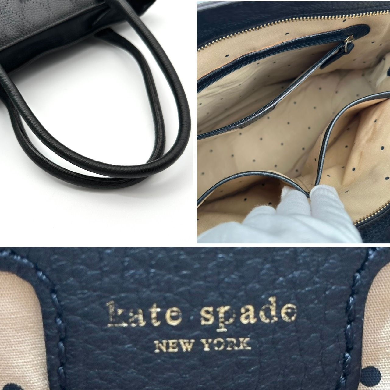 美品】【B5189】 kate spade new york ケイトスペード トートバッグ 