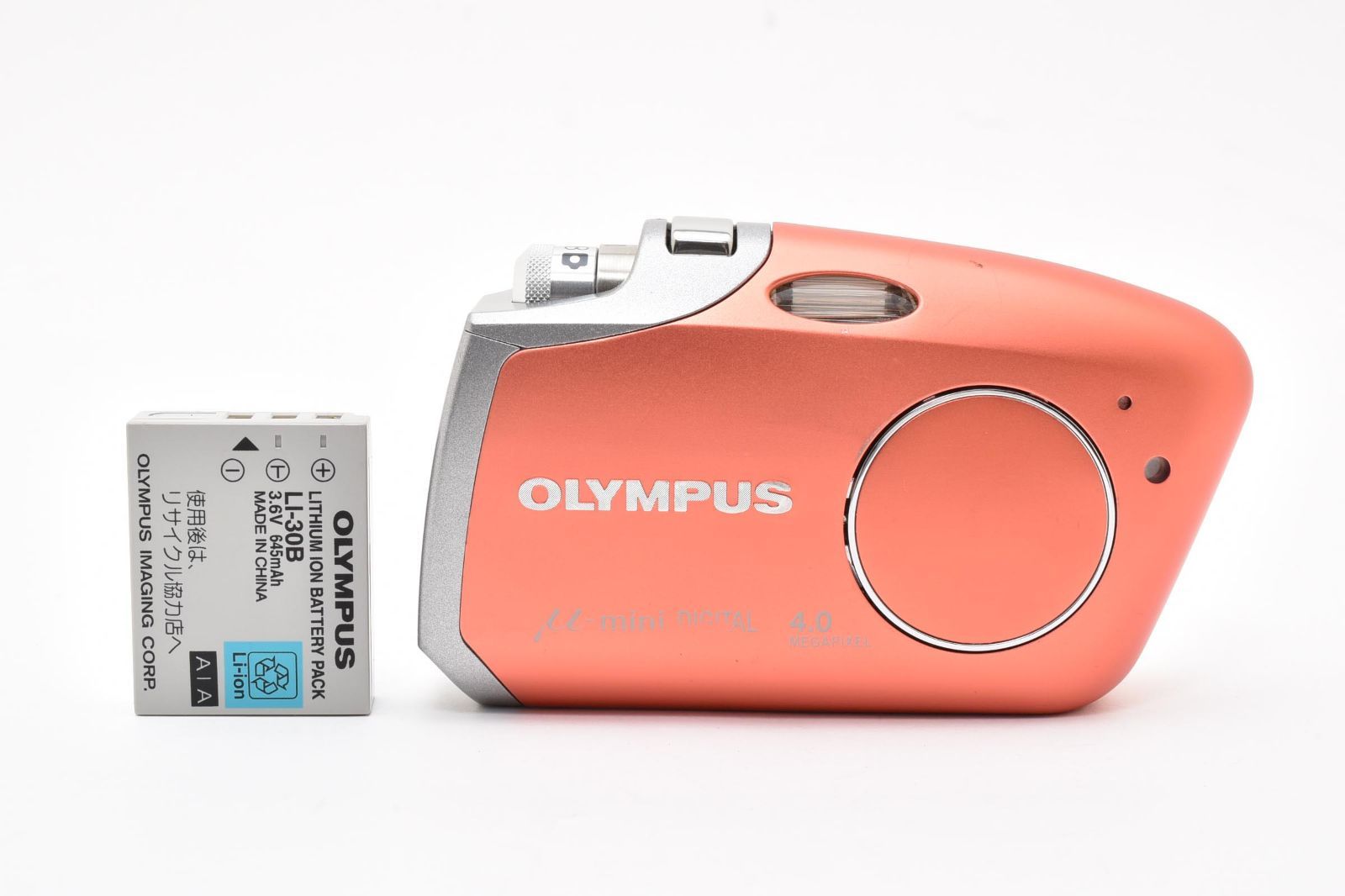 返品保証】良品｜OLYMPUS オリンパス μ-mini オレンジ コンパクト 