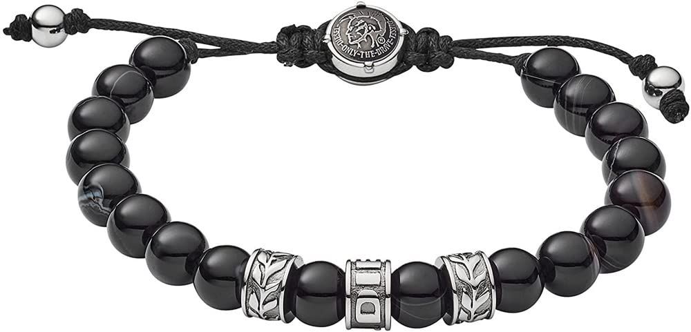 ディーゼル DIESEL ブレスレット 数珠 メンズ レディース DX1101040 Beads シルバー ブラック [並行輸入品] 11,592円