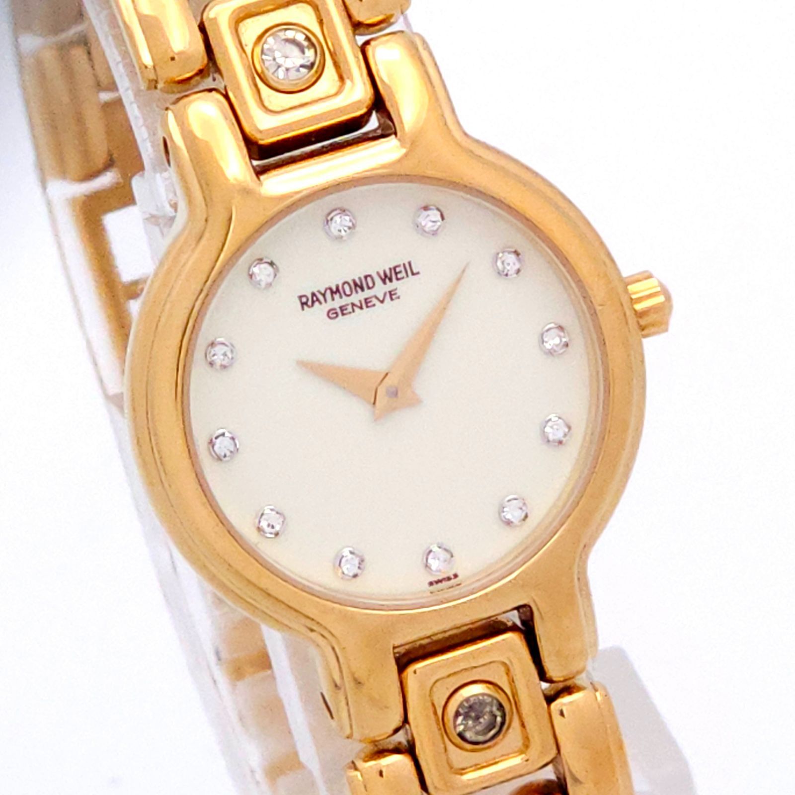 RAYMOND WEIL レイモンドウィル 3746 12Pダイヤ QZ 動作品