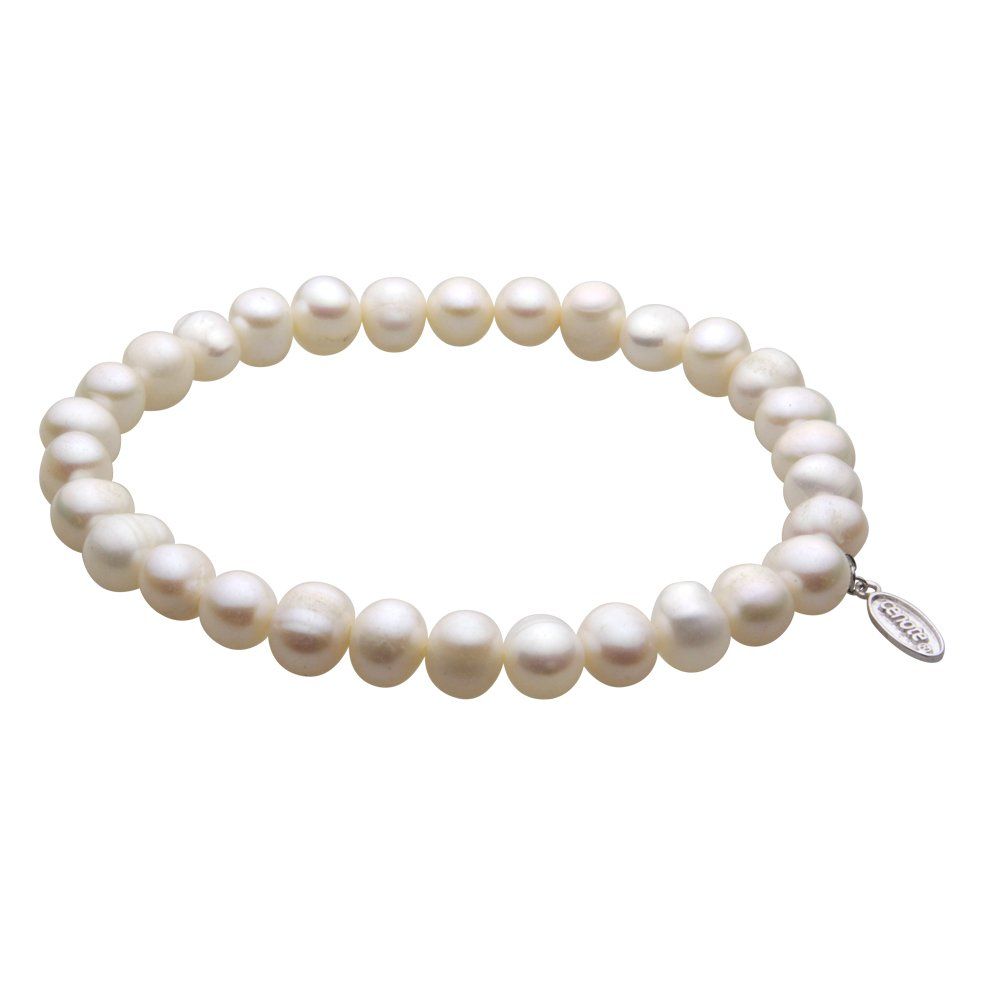 [セノーテ] 淡水パール8mm玉ブレスレット 17cm 内周14.5cm【パワーストーン アクセサリー】 t0840-17cm