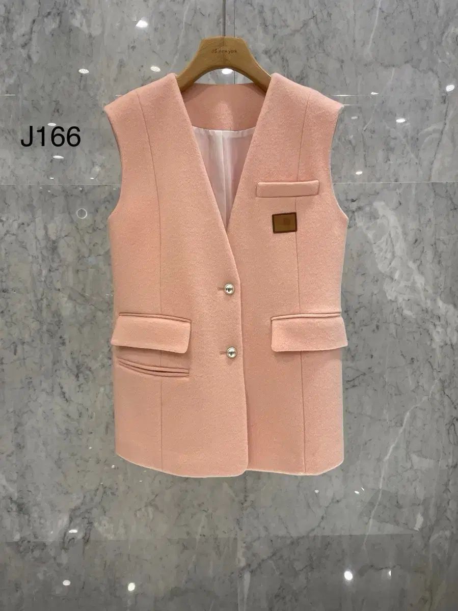 js NEW YORK スター BIG セール (当日発송) 完売 2 ボタン ウール ベスト (完全可愛い) お得