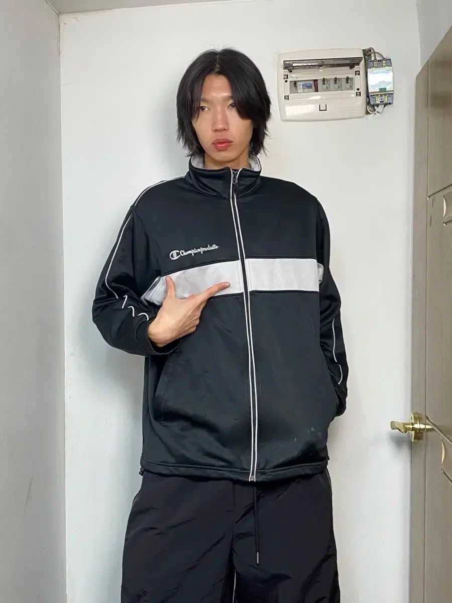 チャンピオン ライン バイカラー ジャージ M