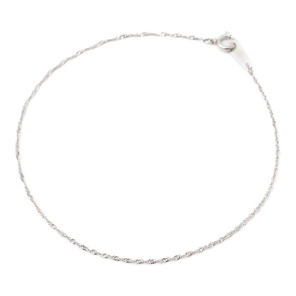 プラチナ ブレスレット Pt850 スクリュー チェーン 18cm 0.5g 13,756円