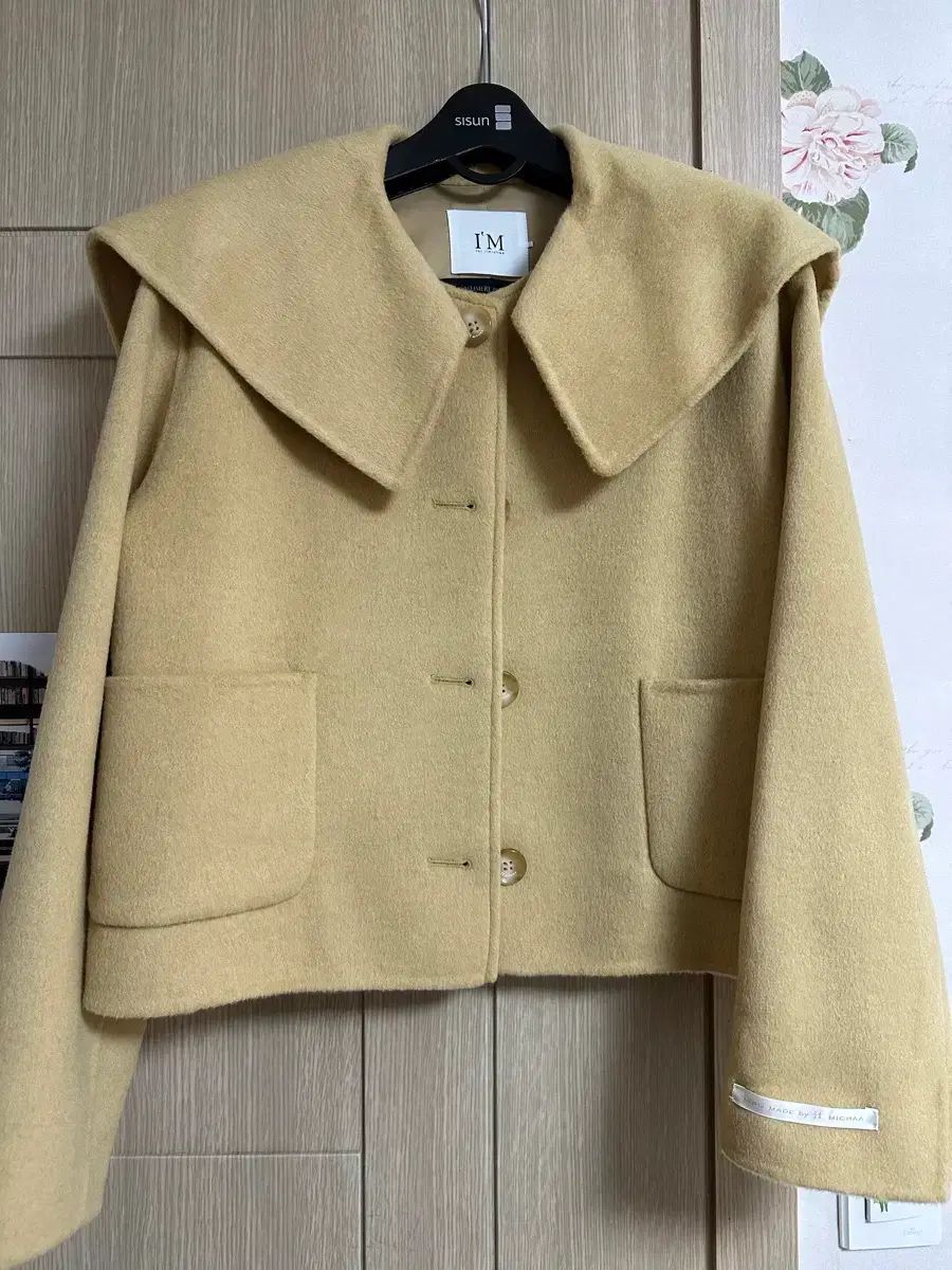 イッミシャ セーラー カラ カシミア ブレンディッド ハンドメイド ジャケット ITNAZHJ600