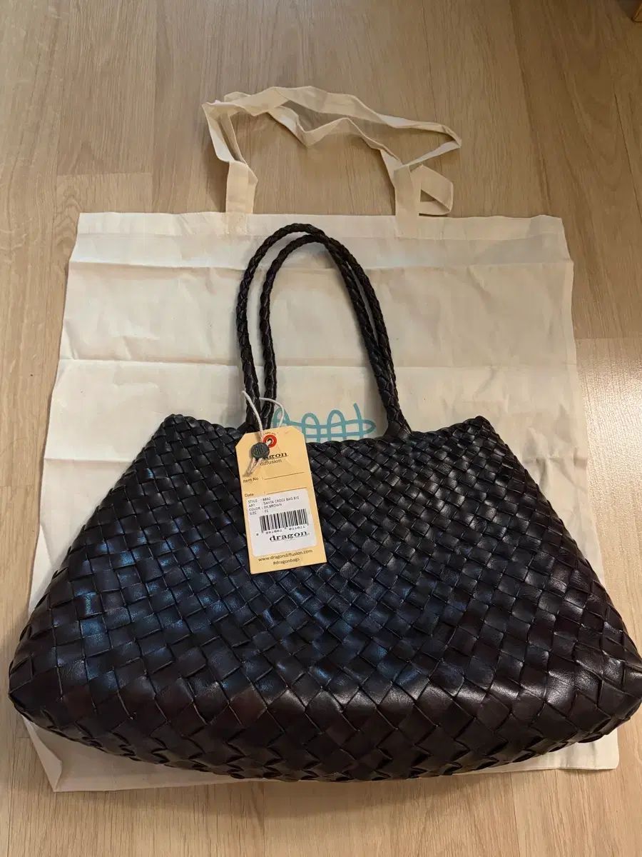 dragon diffusion サンタ ローツェ バッグ BIG ダークブラウン 8892