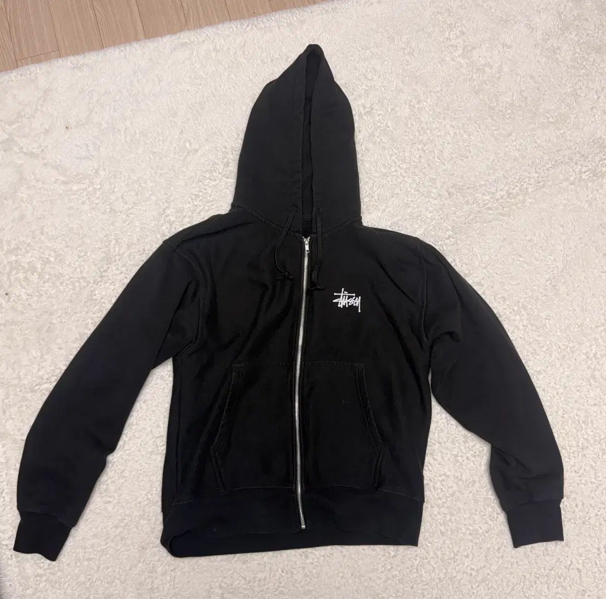 STUSSY フードジップアップ M