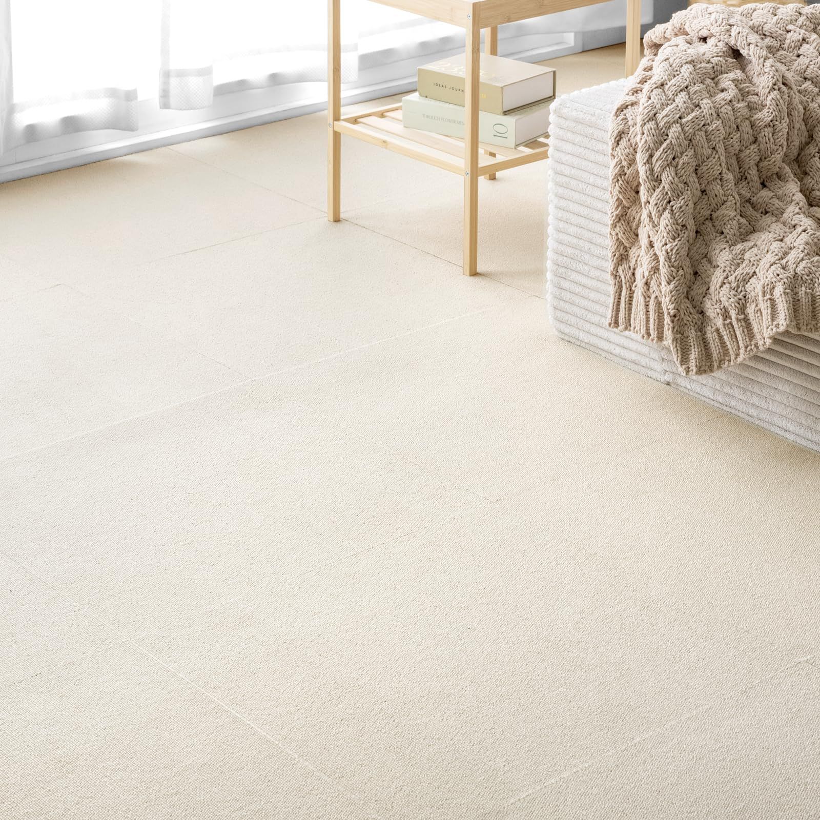 タンスのゲン タイルカーペット【防炎】【敷き詰めラクラク! 大判サイズ】50×50cm 20枚 3畳用 大判 防音 洗える 高耐久 マット フロアマット タイルマット ラグマット 床 床保護マット 90800001(111094)ma 68e721a9