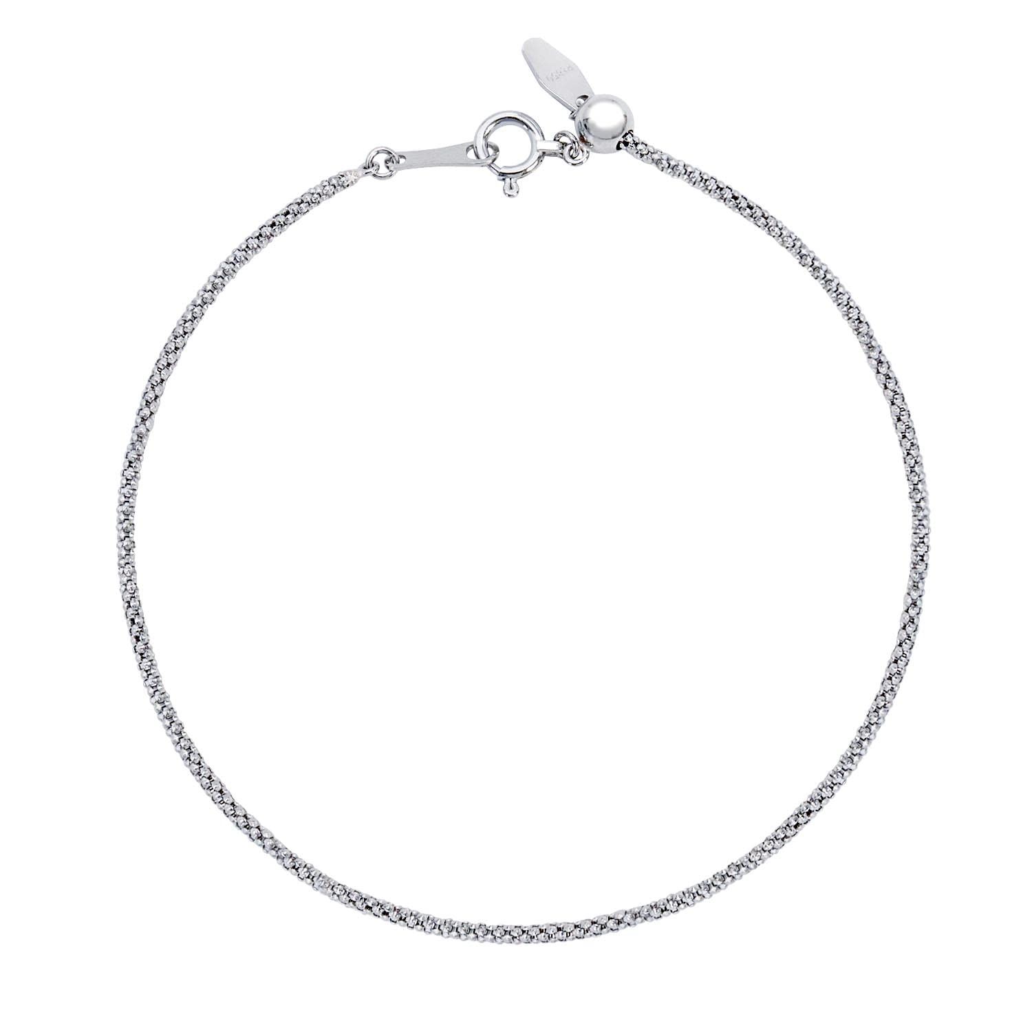 [ララクリスティー] ブレスレット チェーン レディース プラチナ PT850 マルベリーチェーン 幅1.4mm 18cm lb97-0012-pt
