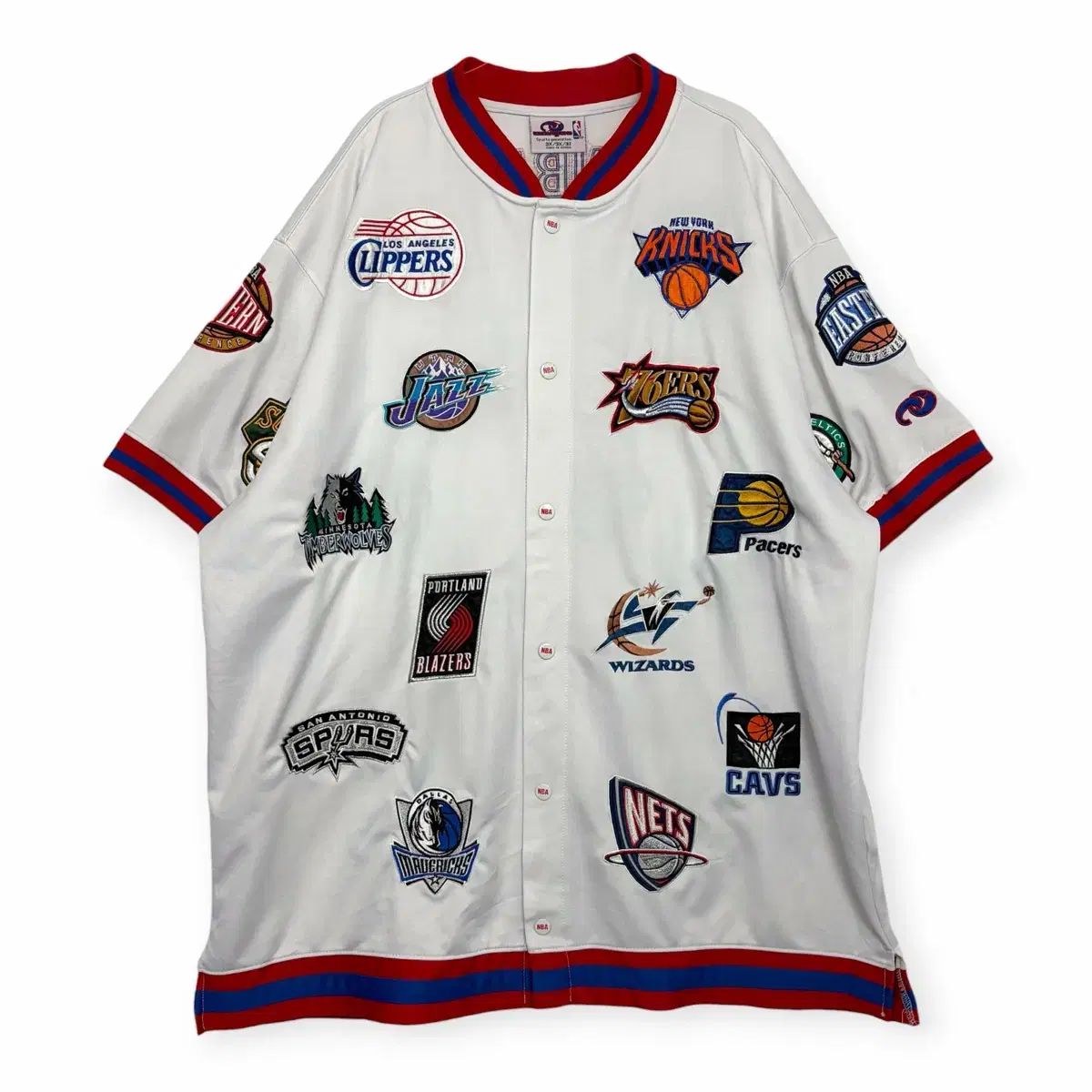 NBAチーム刺繍パッチジャージシャツ