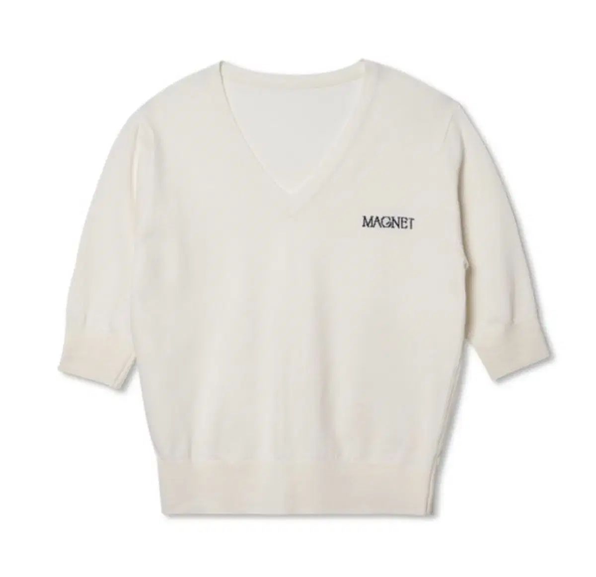 麻ネットモンタ ハーフニット 白
