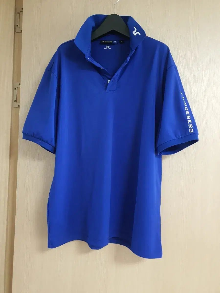 J.Lindeberg (J.リンドバーグ) ブルー 半袖 ポロTシャツ 105サイズ