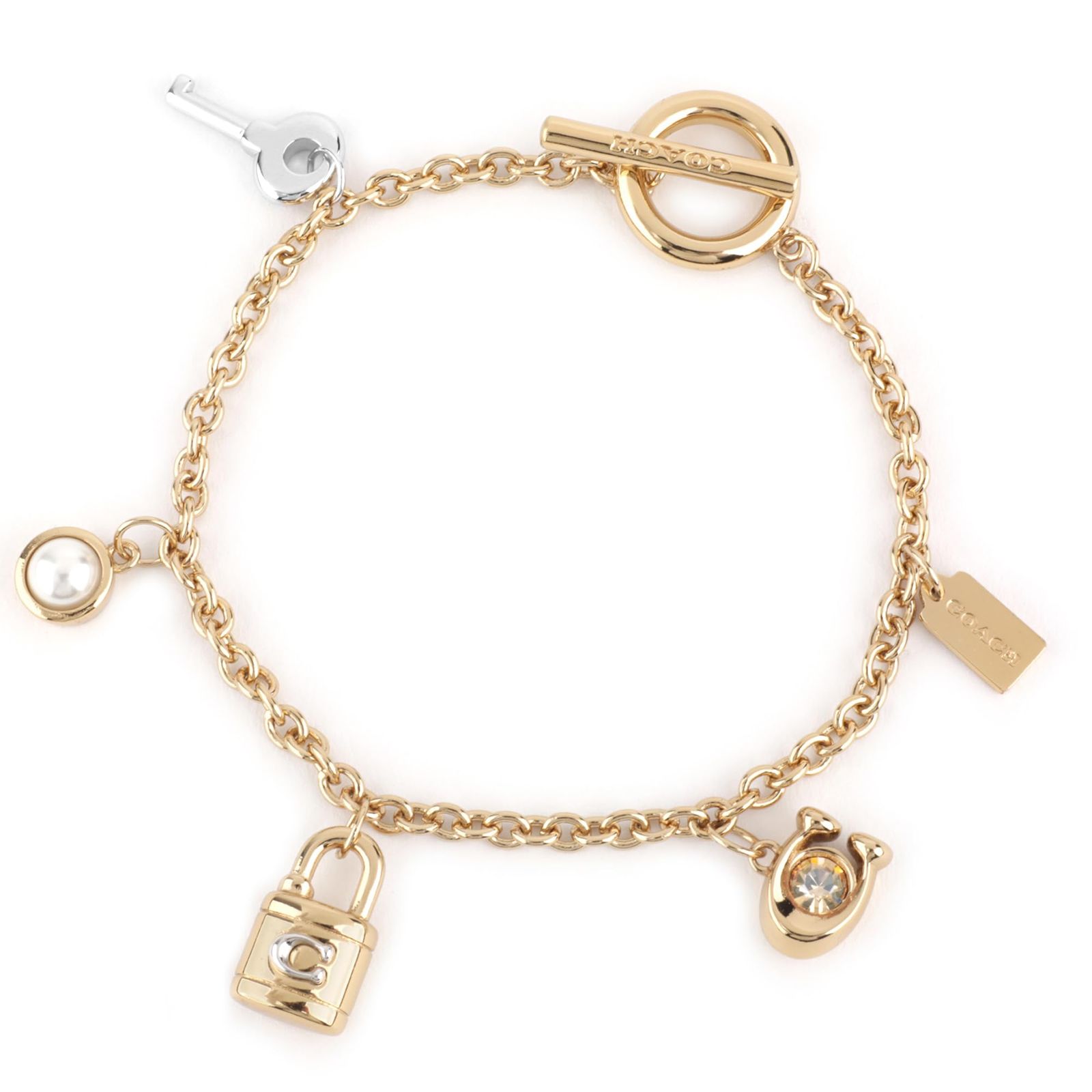 COACH OUTLET コーチ アウトレット ブレスレット CD855 A31 パドロック アンド キーチャーム ブレスレット ゴールド 金 [並行輸入品] 14,476円