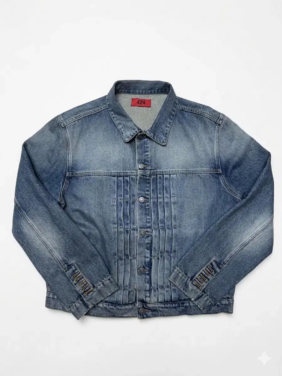 424 Indigo ウォッシュ デニム トラッカー ジャケット