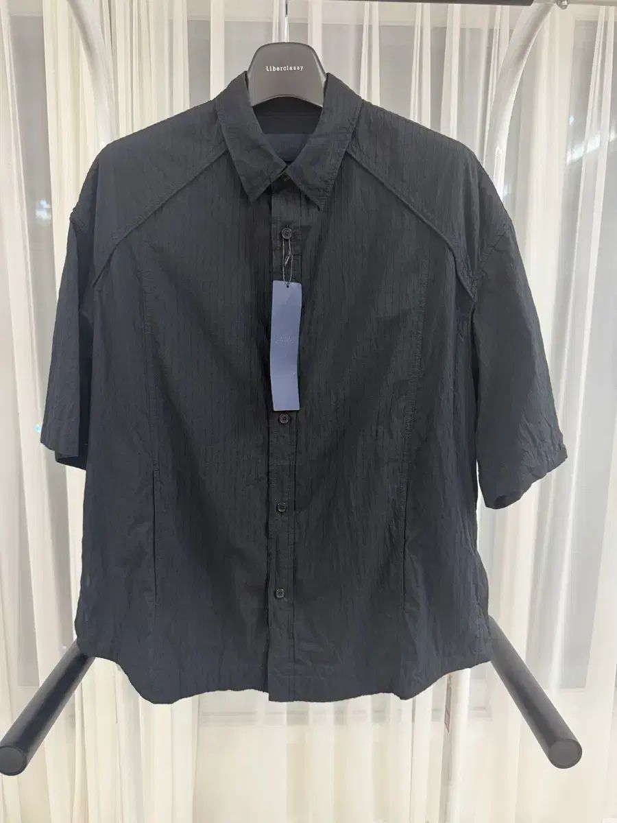 ジュンジェイ オーバーサイズ ブラック リネン シャツ サイズ 46 (105サイズ) 出品