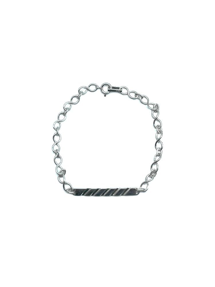 50+nc シルバー925 ブレスレット レディース メンズ アクセサリー プレゼント ギフト 日本製 プレート 溝 無限 14,118円