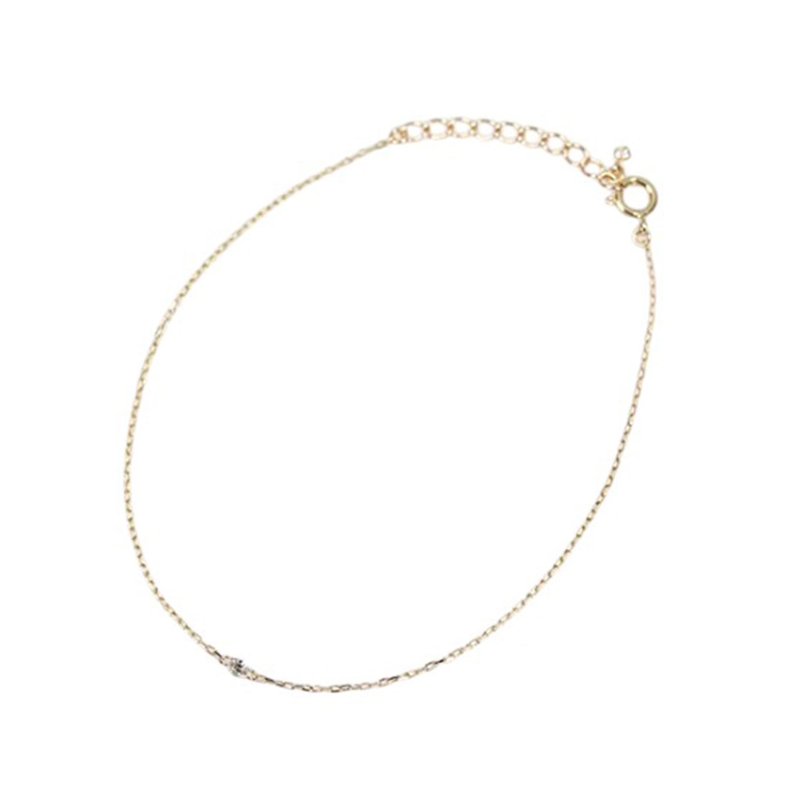 [cui-cui] シャンパンダイヤモンド 0.064ct K10YG ブレスレット ヌーディ― レディース
