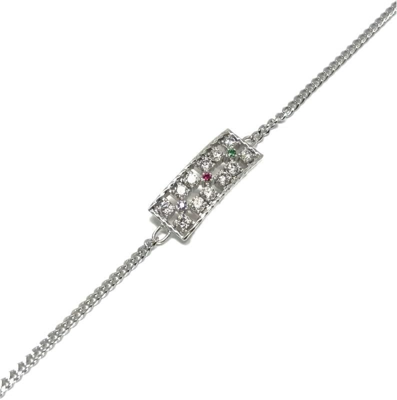 50+nc シルバー925 ブレスレット レディース メンズ アクセサリー プレゼント ギフト 日本製 スクエア