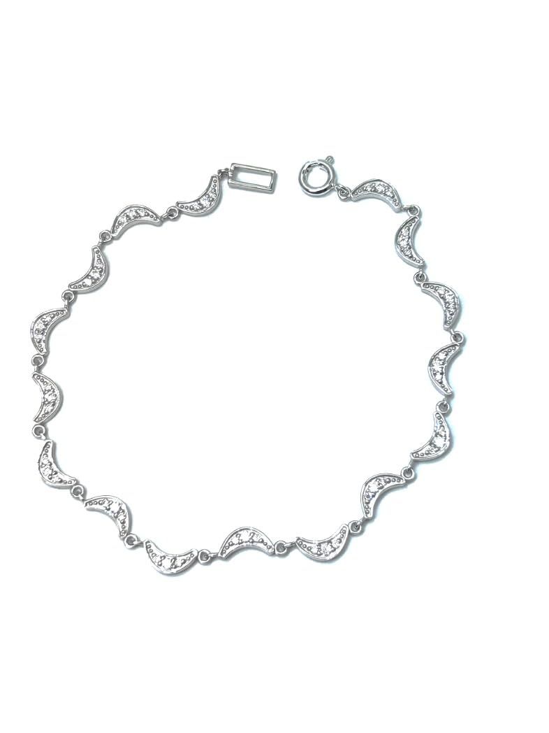 50+nc シルバー925 ブレスレット レディース メンズ アクセサリー プレゼント ギフト 日本製 月