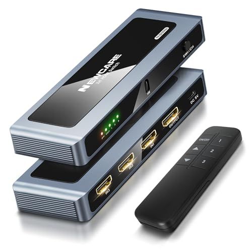 【4K 120Hz 安定版】NEWCARE HDMI 切替器 3入力1出力 4K120Hz・8K60Hz リモコン付き 切り替え器 自動/手動切替 アルミ合金製 HDMI 2.1 セレクター 48Gbps HDCP2.3 PS3/PS4/PS dc29d197