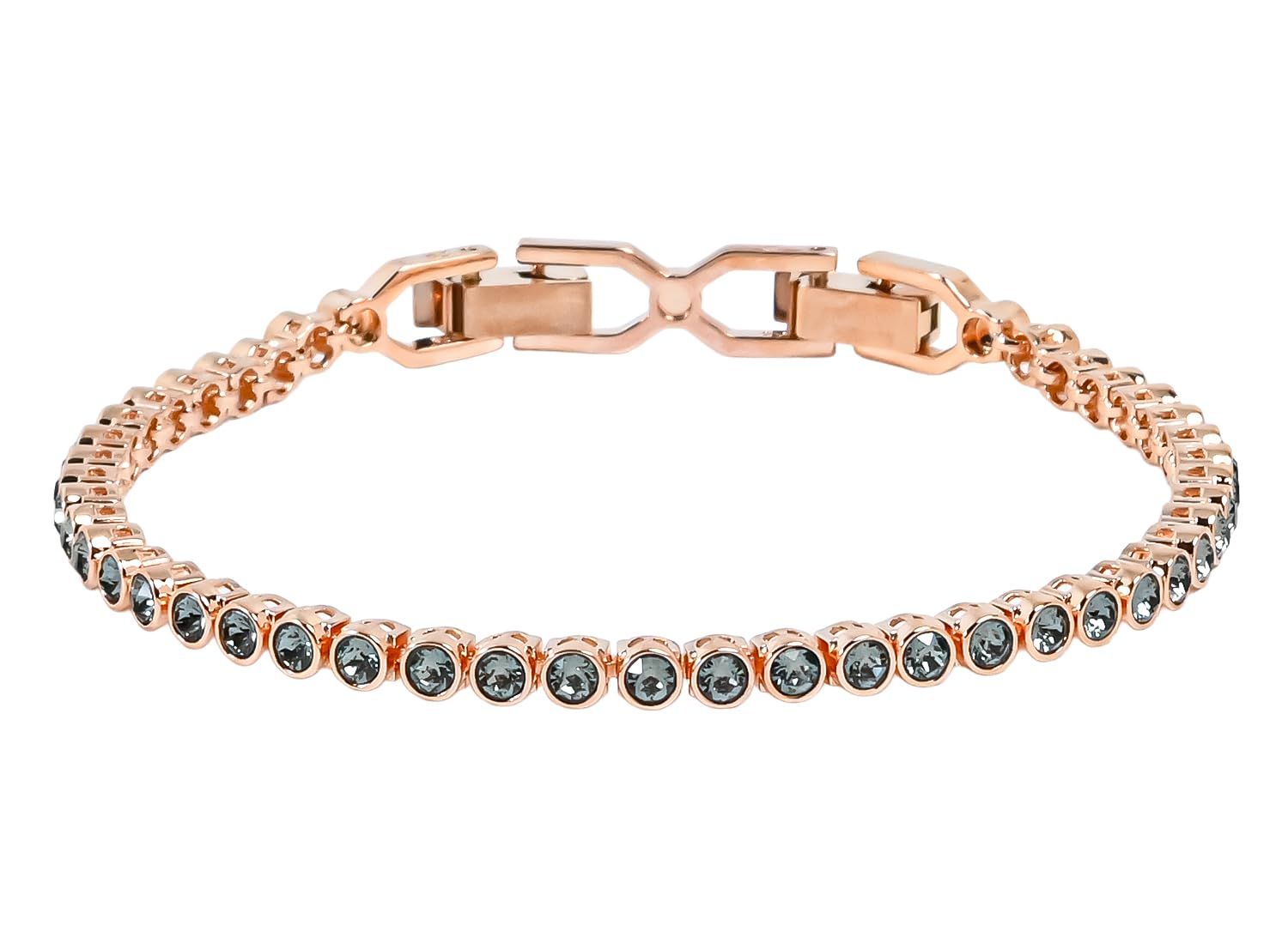 スワロフスキー ブレスレット Imber Emily Tennis ブラック ローズゴールド 5734240 ジュエリー アクセサリー [並行輸入品]