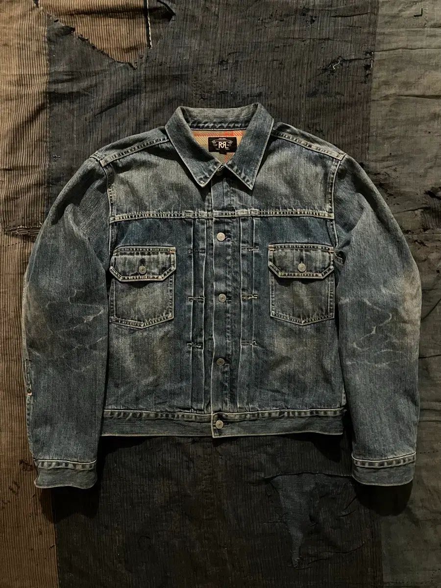 00s ヴィンテージ RRL(ダブルアールエル) 2nd ブランケット セルビッジ デニム ジャケット