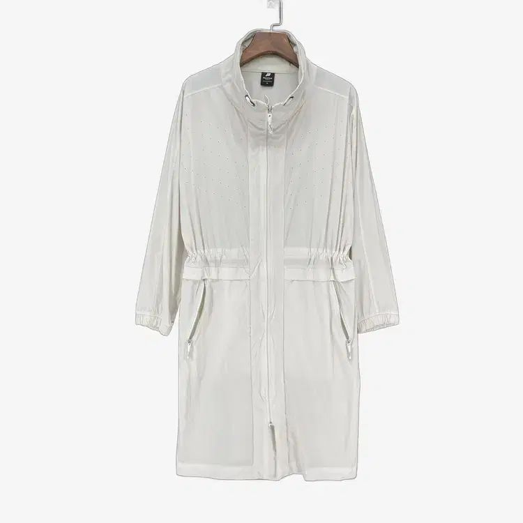 (90) BEAN POLE Outdoor メンズ ロング ウィンドブレーカー 白