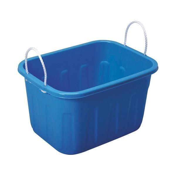 （まとめ） サンコープラスチック キングタブ 角型 36L ブルー 1個 〔×4セット〕