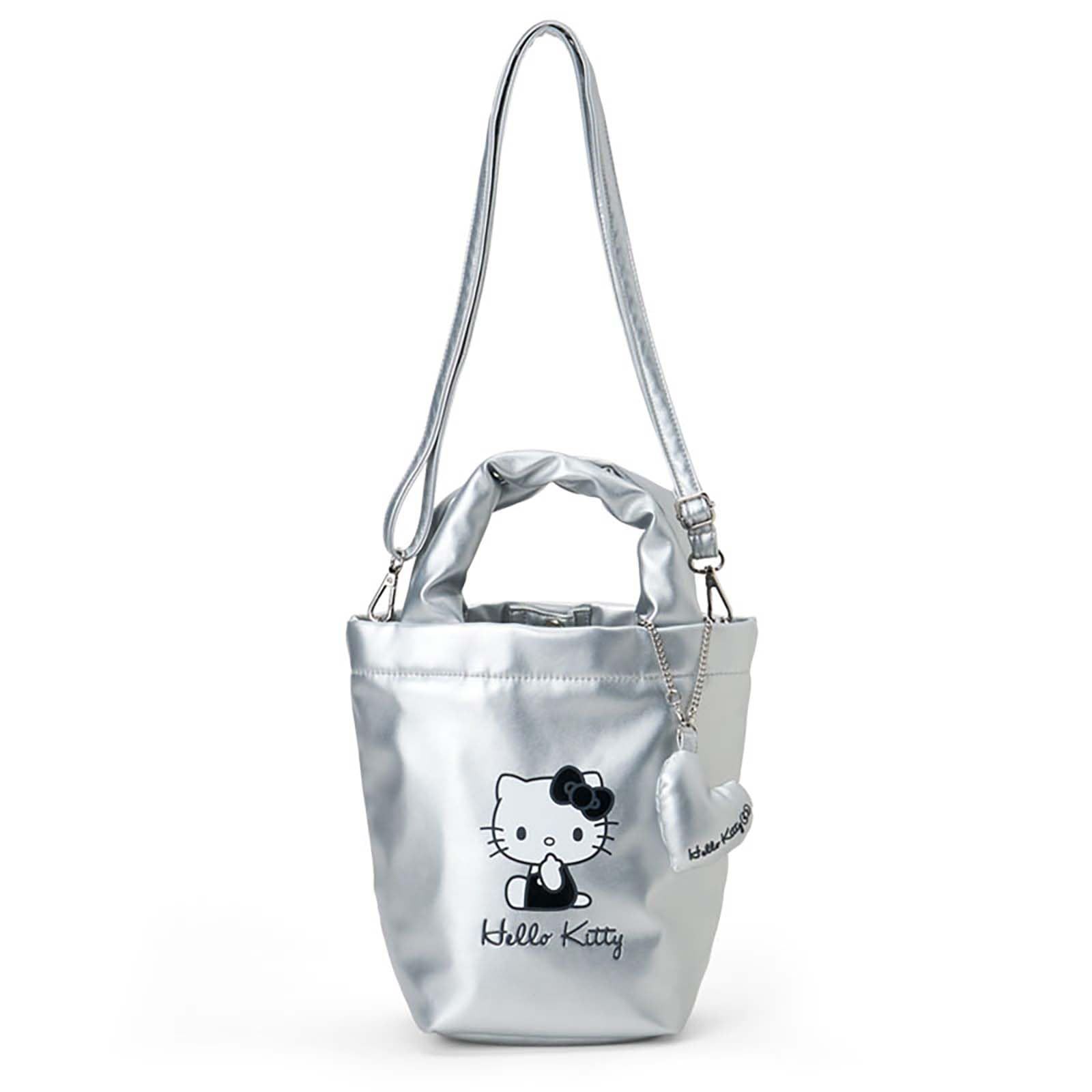 SANRIO (SANRIO) 2-way tote bag with charm Hello Kitty silver for ages 3 and up 264580