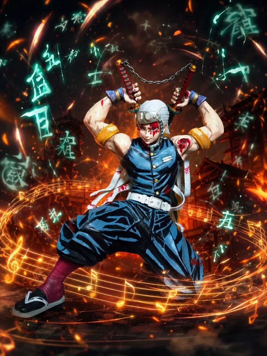 <宇髄天元登場>一番くじ A賞 ビッグスケール宇髄天元フィギュア リペイント