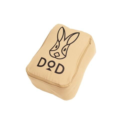 DOD(ディーオーディー)ミニウサクッションマクラ 【モフモフ&ひんやり接触冷感】 洗濯可いつでも清潔 高さ調整可 キャンプやお家でも CP1-056-TN(沖縄・離島の方発送不可）) bf182e66