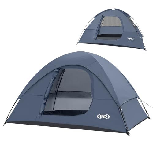 UNP テント 2人用 キャンプテント 4人用 2?3人用 ソロテント 携帯超軽量 ドームテント 組み立て式 簡単設営 通気 防風 撥水 ピクニック キャンピング お花見/防災/登山/釣り対応 4シーズン 収納袋付き 2サイズ ３色(沖縄・離 70e12d0e