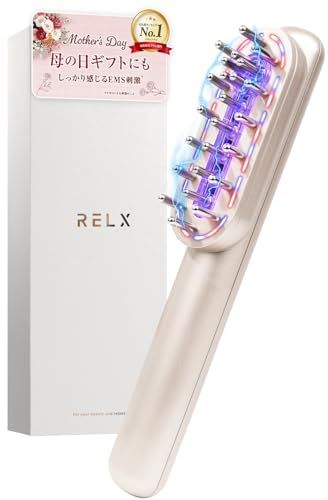 RELX 電気ブラシ EMS 美顔器【日本企業企画】リフトブラシ LED 頭皮ケア 美容家電 ギフト プレゼント パールミルク@ 0b9fbd15