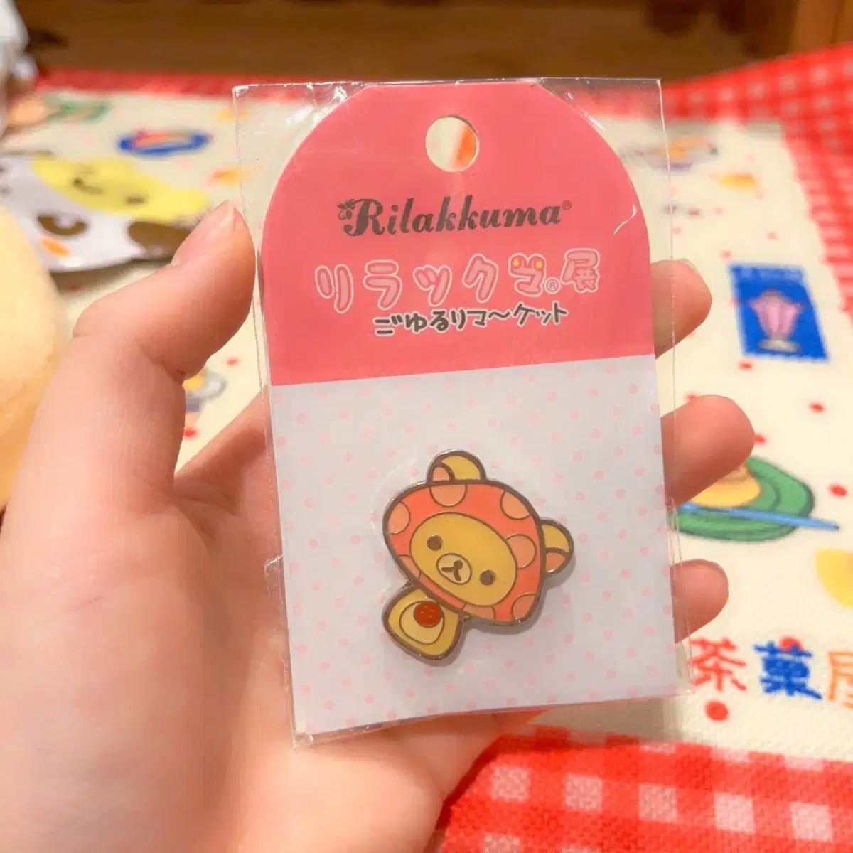 古典San-Xコリラックマ きのこ バッジ カフスボタン
