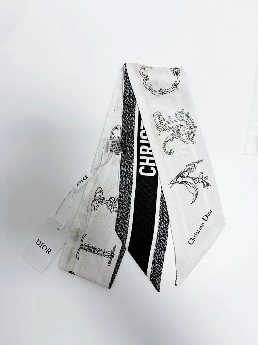シルク バンド スカーフ 黒