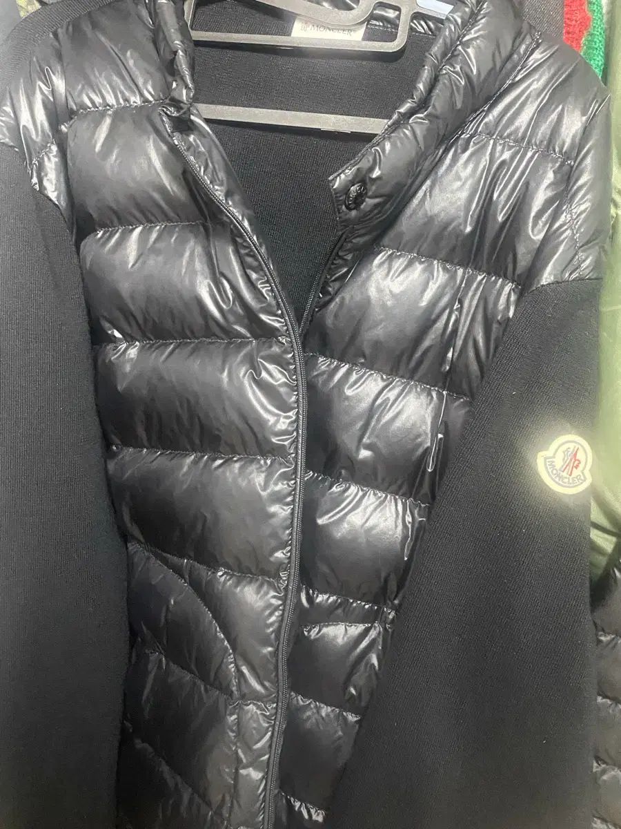 モンクレール ダウン ウール ジップアップ ニットダウン ブラック 25ss 新品 2XL