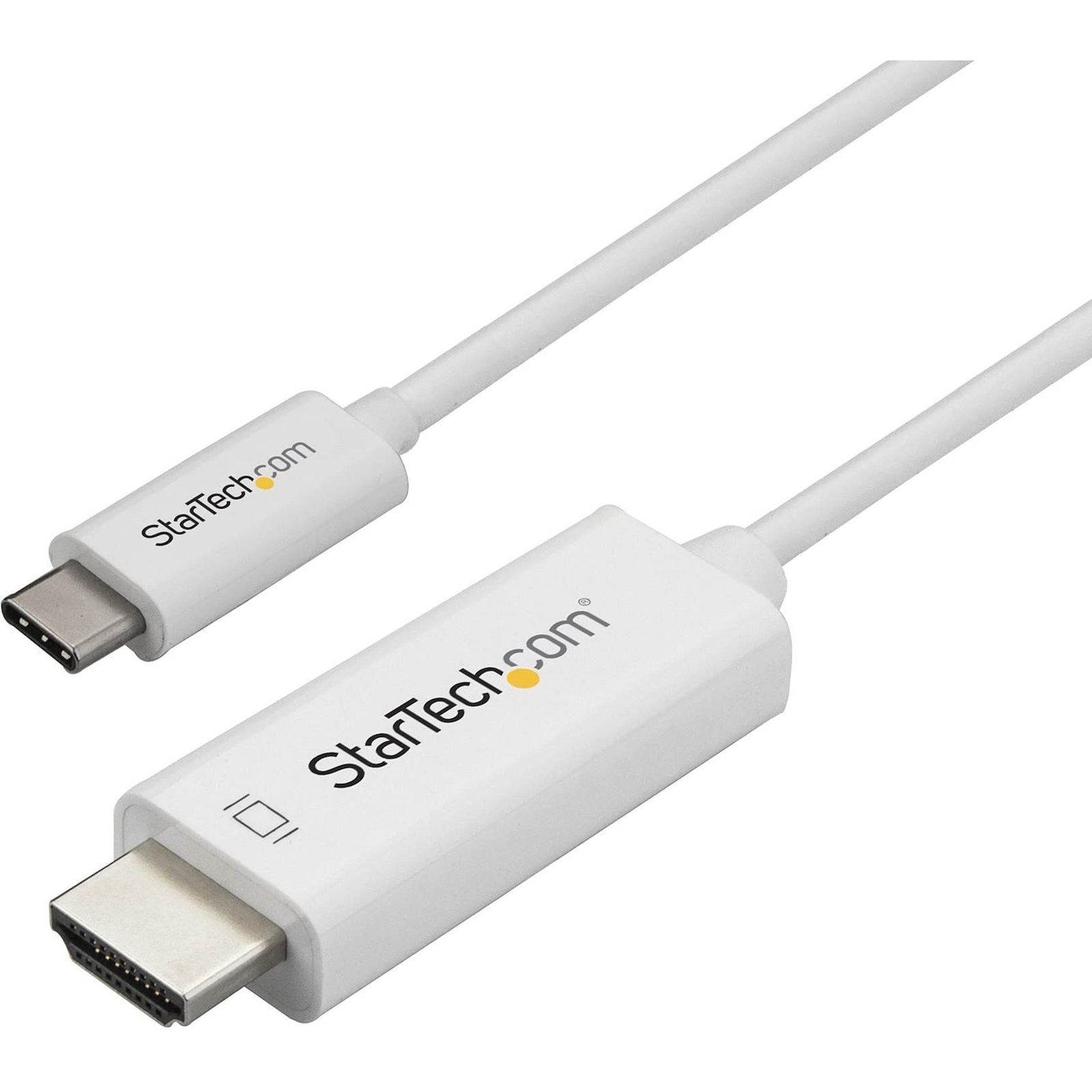 StarTech.com USB-C - HDMI 変換ケーブル/1m/4K60Hz/USB Type-C - HDMI 2.0 ディスプレイアダプタケーブル/Thunderbolt 3 互換/DP 1.2 Altモード/HBR2対応/ホワイト CD ...