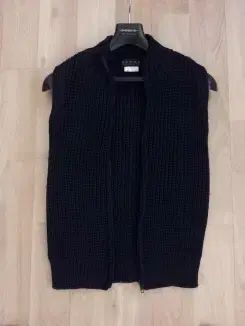 DEMOO/デム(新品) 厚手ニットジップアップベスト