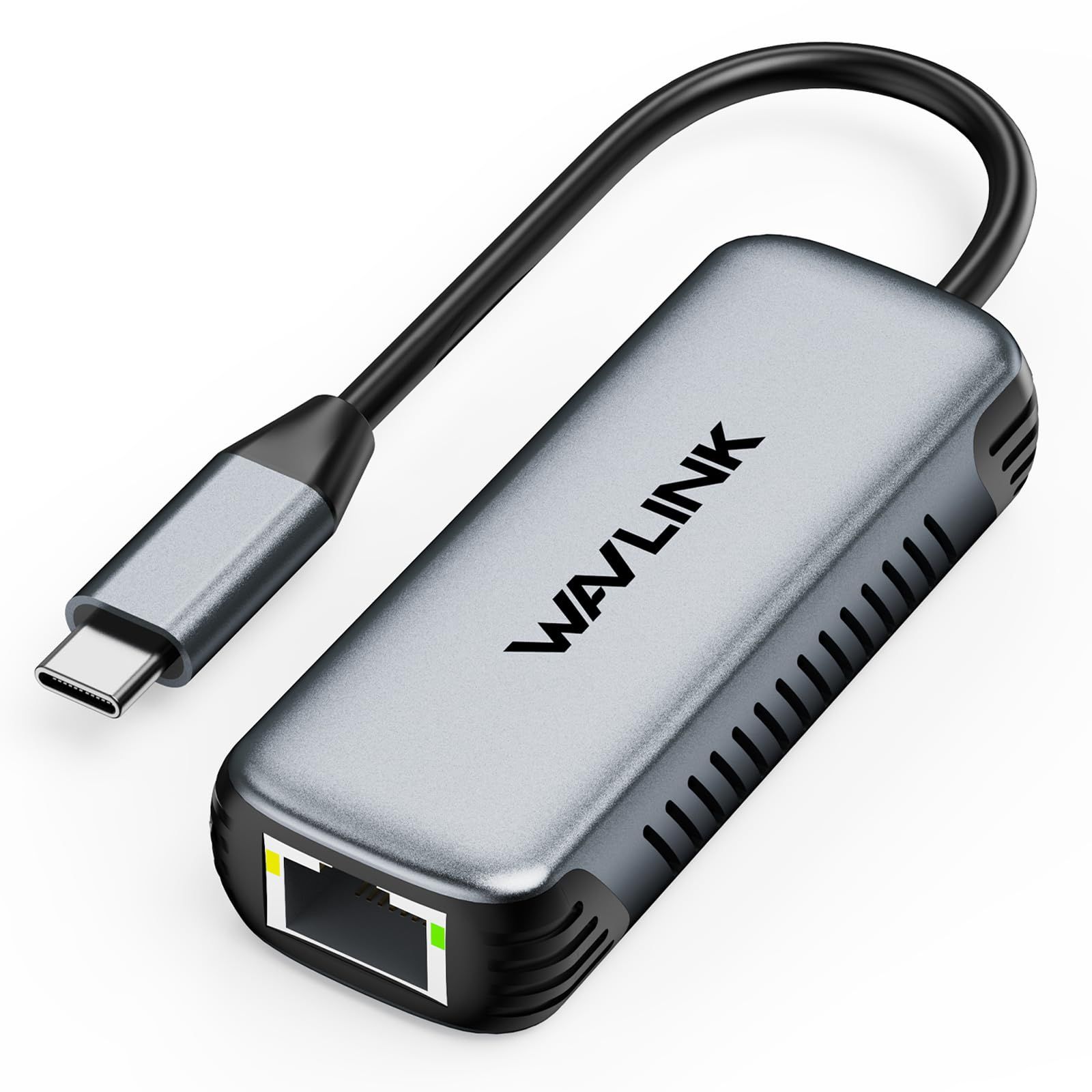 WAVLINK 5Gbps USB C - イーサネットアダプター、5000Mbps USB-C - RJ45ネットワークコンバーター、アルミニウムケース、Windows、Mac OS、iPad OSなど用、RTL8157チップセット、(5Gbpsに ...