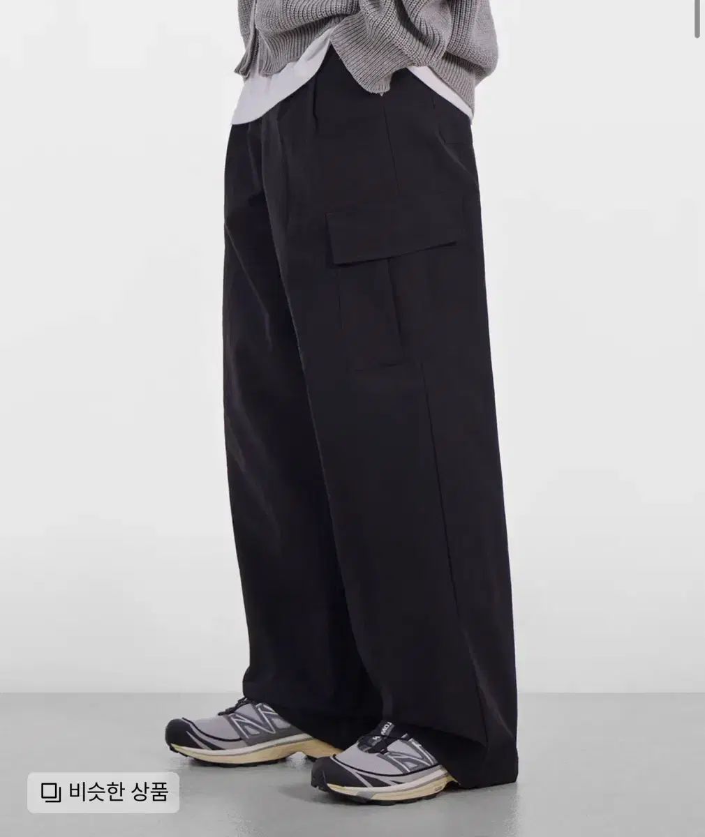 GLW GOOD LIFE WORKS(グッドライフワークス) ウォータープルーフ ワイド カーゴ パンツ ブラック