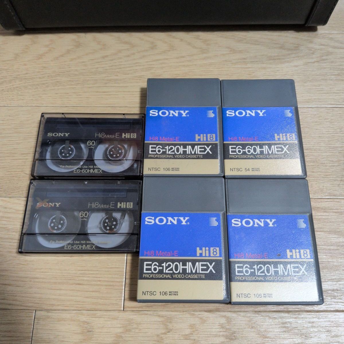 SONY Hi8 Metal-E HMEX 6本セット E6-120HMEX E6-60HMEX 8mmビデオテープ 中古